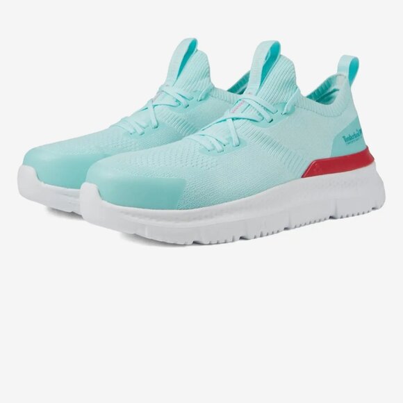 Timberland PRO Women's Serta Slip-On Light Blue Sneakers W Composite Safety Toe - Picture 1 of 11